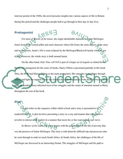 Comparative Analysis of Only Time Will Tell and Master of the Game