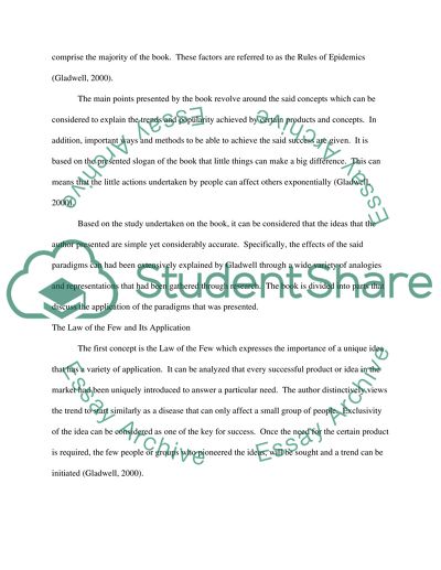 Book Review on Tipping Point by Malcomb Gladwell