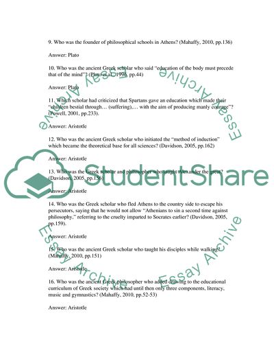 Cultural Legacy of Ancient Greece