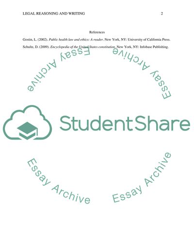 Legal Reasoning and Writing