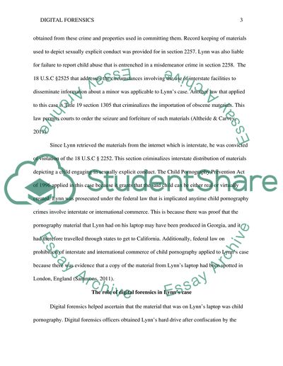 Digital Forensics Investigation of Child Pornography