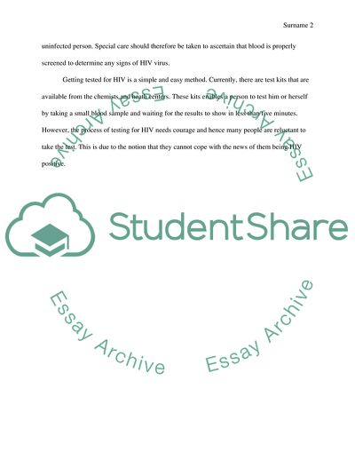 HIV Diagnostics Issues