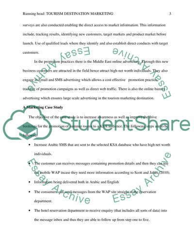 Tourism destination marketing