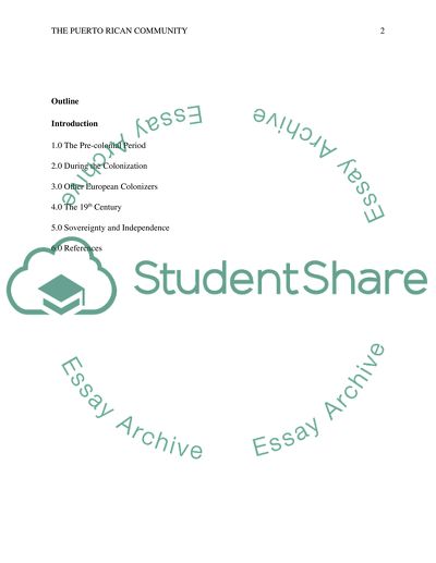 The Puerto Rican Community