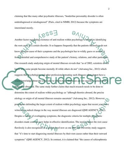 Realism within psychology