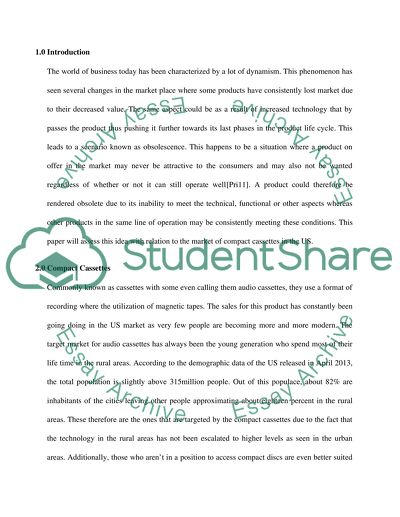 Market Assessment of Compact Cassettes in the US