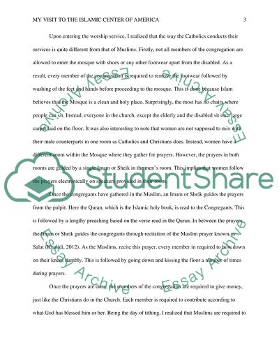 Visiting the Islamic Center of America