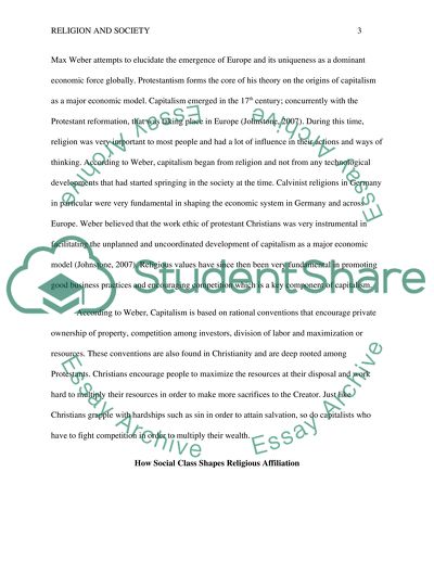 Webers Protestant Ethics