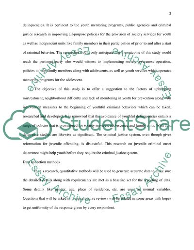 Criminal Behavior in an Adolescent