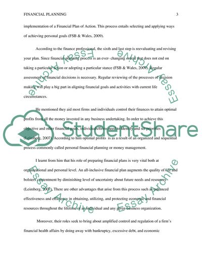 Six Steps of Financial Planning and the Need for Regular Review of Financial Decisions