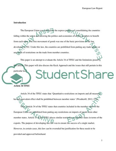 The European Unions Formation