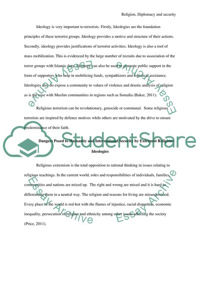 Humanity and International Security