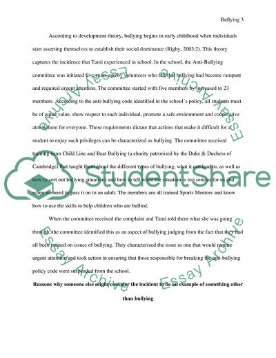 Bullying Prevention and Intervention