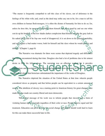 The Narrative of Frederick Douglass