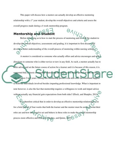 The Mentorship and Development: Build Nurses their Practical Skills