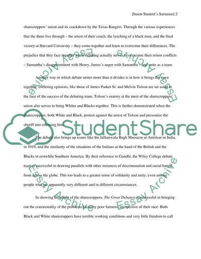 The Great Debates: Debate as a Unifying Force