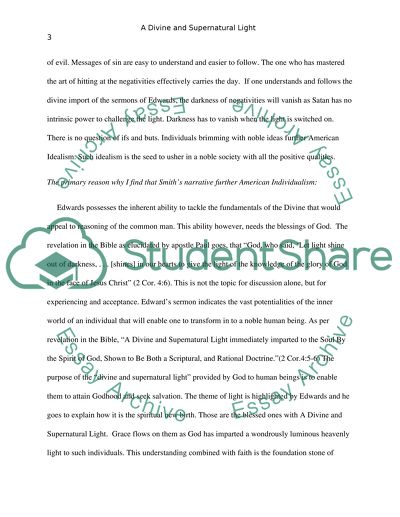 A Divine and Supernatural Light