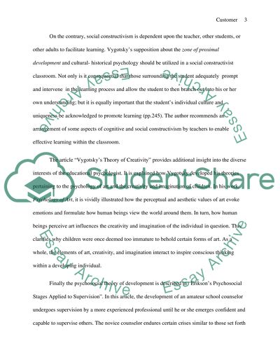 Compare Theories of Piaget,Vgotsky and Erikson