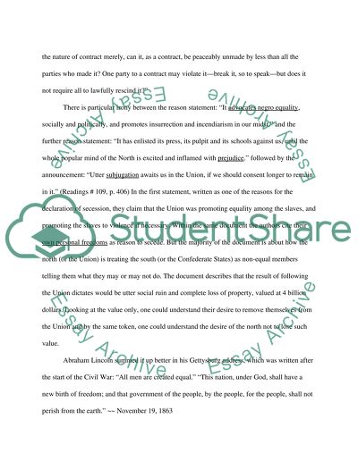 Slavery and the Mississippi Secession