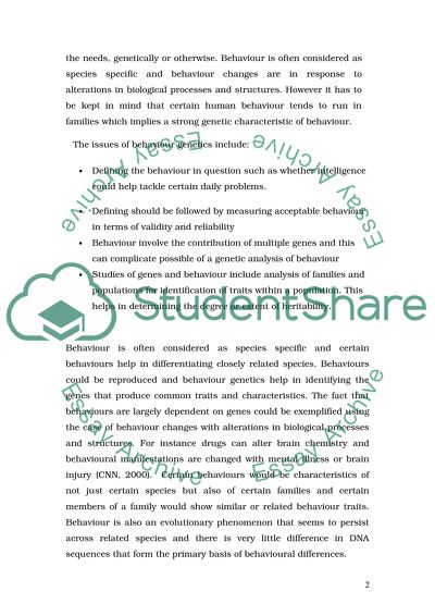Behavior genetics journal image