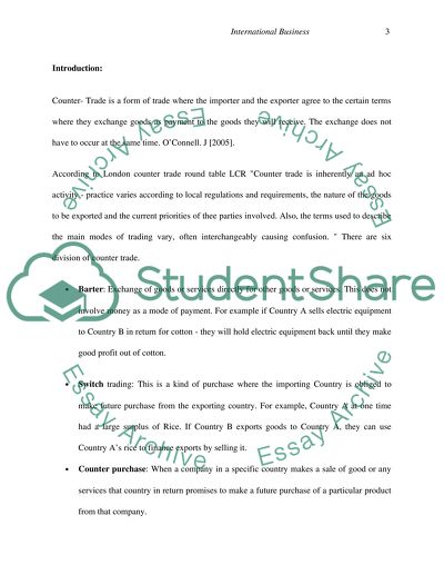 International Business - Trade and Currency