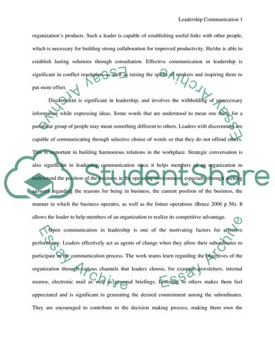 Leadership Communication