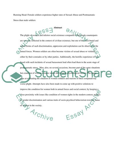 Female Soldiers Experience