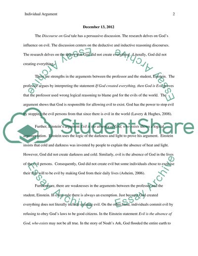 Individual Argument Assignment