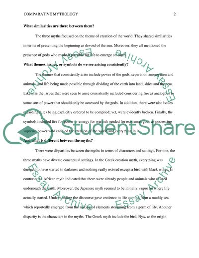 Myth essay