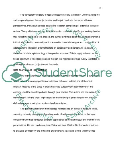 Traits Across Cultures: a Neo-Allportian Perspective