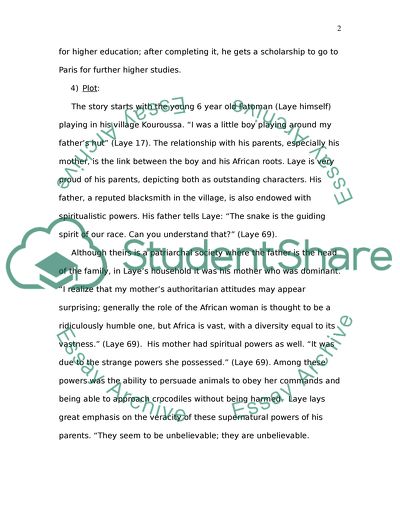 The Dark Child -Cmr Ly - Novel