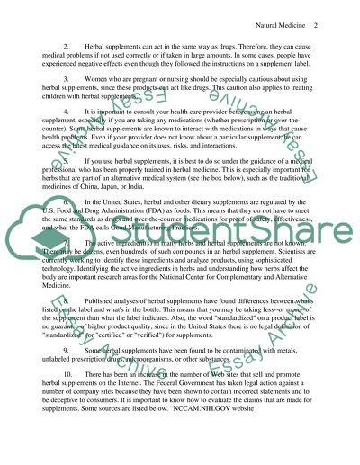 The Future of Natural Medicine