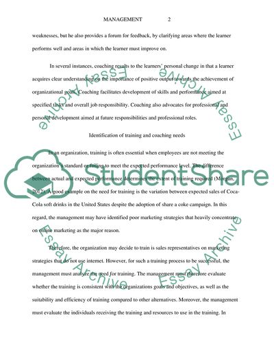 Training and Coaching