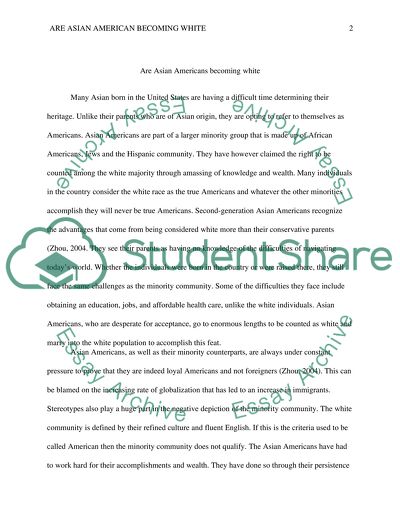 Are Asian American Becoming White