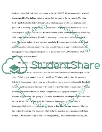 Civil Rights of Afro-Americans in the US