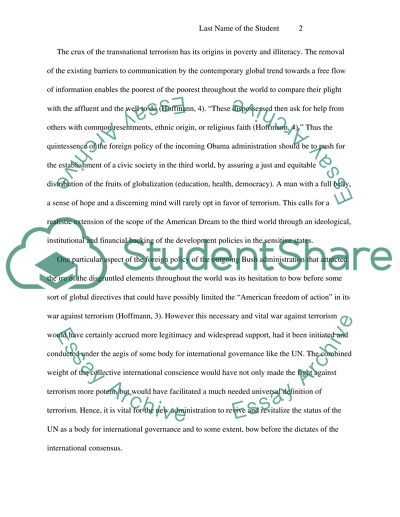 Hoffmanns Clash of Globalizations