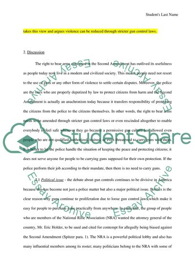 The Right to Bear Arms