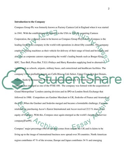 Compass Group Public Limited Company