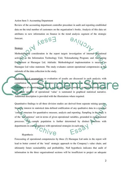 Business Statistics: Harangue Ltd
