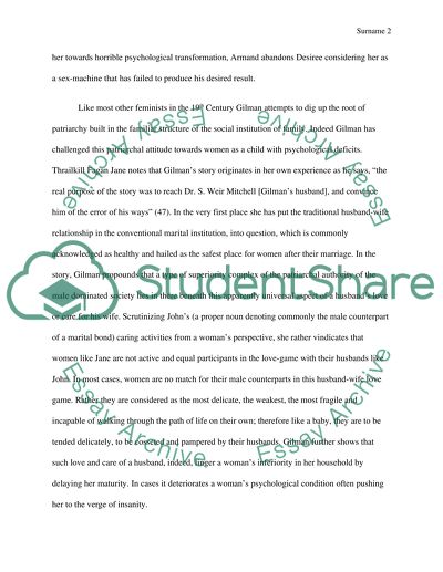 Analysis of the Husbands Perception of Their Wives as Babies Incapable of Walking the Life Path