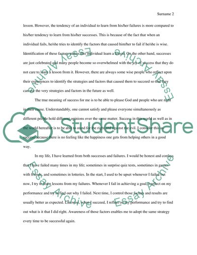 Learning from our success and our failure