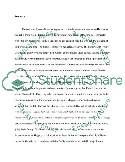 The Character Sketch of the Movie the Black Balloon