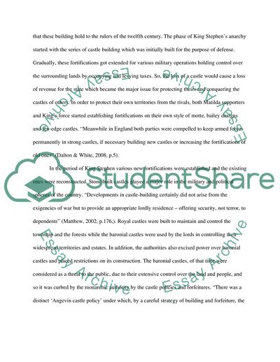 The Impact of Castles During the Reign of King Stephen