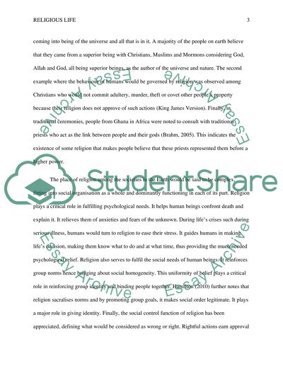 Religious Life of Planet Earth