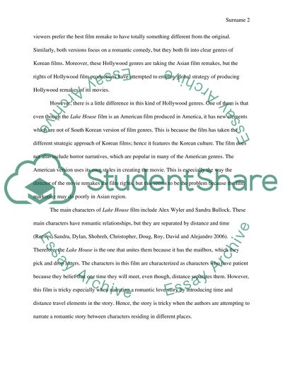 How To Use A Thesis Statement In An Essay Film Comparison Small Essays In English also Simple Essays For High School Students Film Comparison Essay Example Topics And Well Written Essays Process Essay Thesis