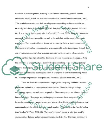 Child Language Development