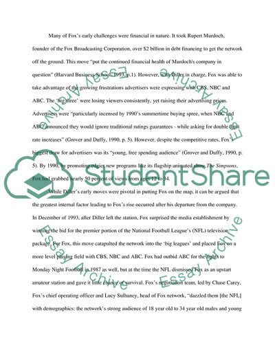 The Success Story of the Fox Broadcasting Corporation