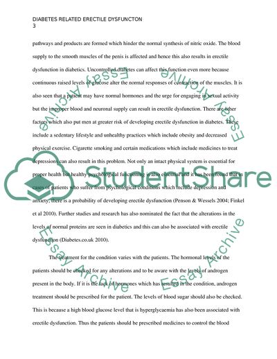 Diabetes-Related Erectile Dysfunction