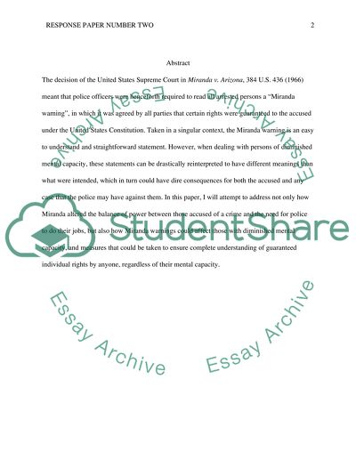 Criminal Procedure as Regards Arrest, Interrogation, and Identification Procedures