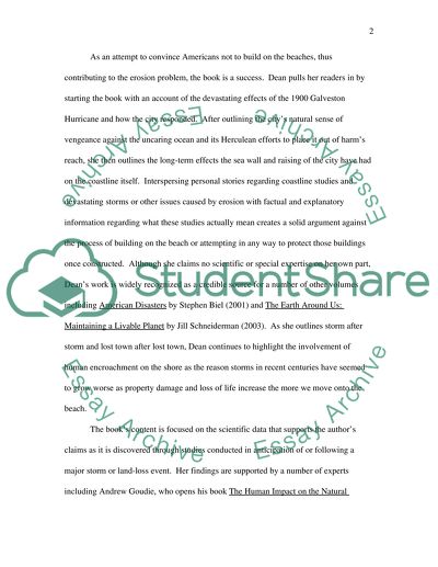 Dangers in Against the Tide by Cornelia Dean